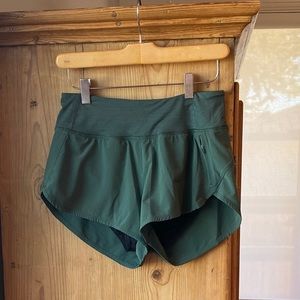 Outdoor Voices Green Athletic Shorts